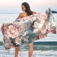 thumbnail image 6 of Coolnut Art Vintage Flower Beach Towel Super Soft Microfiber Sand Free Beach Towels, Oversized Camping Pool Towel, Lightweight, Breathable & Quick Dry Towels, 31x71in Washcloth Gift, 6 of 7