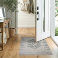 thumbnail image 2 of ODIKA Entryway Distressed Abstract Weathered Vintage Dorm Throw Stain Resistant Thin for Kitchen, Laundry Room, 2 of 7