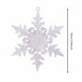 thumbnail image 3 of 3pcs Snowflake Acrylic Ornaments Christmas Tree Hanging Decorations Transparent Snowflake Pendants for Home Decor and Lifelike Design for Holiday Celebrations and Winter Holiday Weddings, 3 of 6