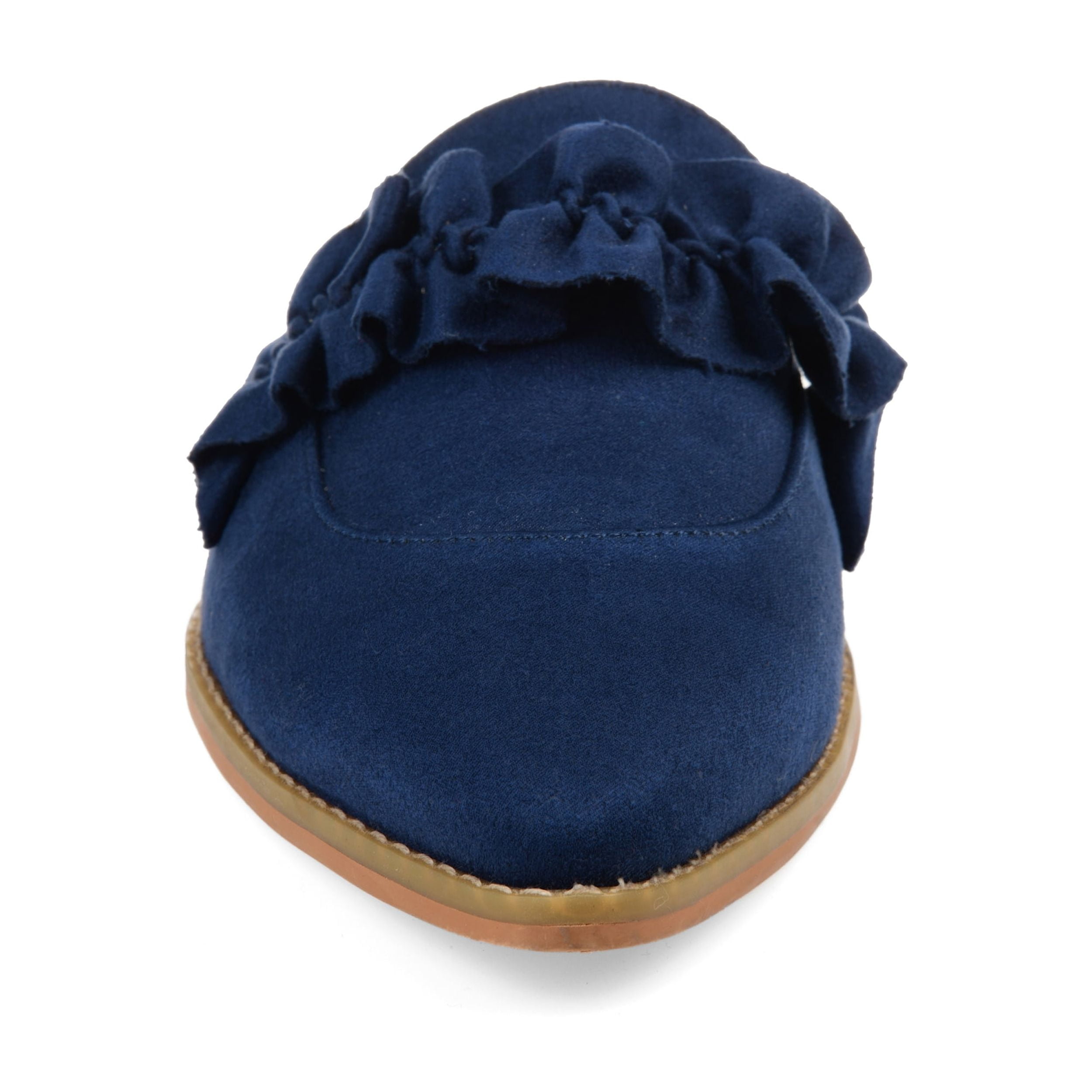 Journee Womens Kessie Slip On Pointed Toe Mules Flats