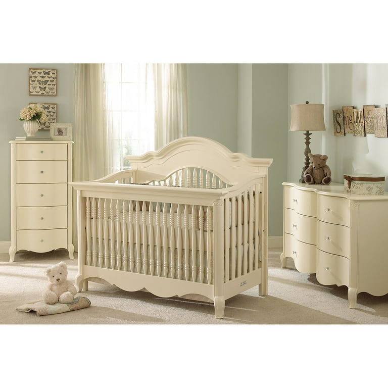Suite Bebe Julia Lifetime 4 in 1 Crib White Linen Walmart
