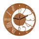 thumbnail image 1 of Reloj de pared silencioso, decorativo, fácil de leer, para decoración del hogar, reloj colgante para baño madera, 1 of 9
