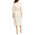 thumbnail image 2 of Badgley Mischka womens  Embroidered Midi Dress, 4, Beige, 2 of 3
