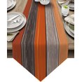 thumbnail image 1 of GFDYREE Burlap Linen Rustic Table Runners 16X72 Inches Long, Retro Barn Wood Orange Brown Table Runner Farmhouse Style for Coffee Table, Holiday Parties, Wedding, Events Dinner, Home Decor, 1 of 7