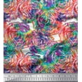 thumbnail image 1 of Soimoi Cotton Duck Fabric rose Watercolor Print Fabric by the Yard 42 Inch Wide, 1 of 1