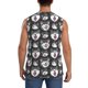 thumbnail image 4 of Fotbe Husky Men's Camiseta sin Mangas Estampada para Hombres, Playera Casual para Gimnasio, Entrenamiento, Playa-X-Large, 4 of 7