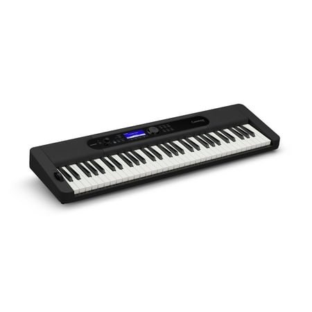 Casio - CT-S400 EPA 61 Key Keyboard with Stand, AC Adapter, Headphones, and Software - Black