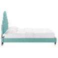 thumbnail image 6 of Modway Gwyneth Tufted Performance Velvet Full Platform Bed in Mint, 6 of 10