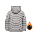 thumbnail image 6 of XIMIN Kids Boys Quilted Lined Hooded Puffer Jacket Quilted Winter Windproof Long Sleeve Padded Down Coat Water-Resistant Full Zip Bubble Jackets Warm Outerwear, 6 of 8