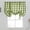 Green, variant on Blue and White Buffalo Check Tie Up Curtains Farmhouse Thermal Insulated Window Adjustable Balloon Curtain Shade for Small Window (46" x 63", Blue)
