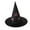 A, variant on PRETXORVE Halloween Black Witch Hat Witch Cap with Hook for Wearing can Also be Used for Halloween Yard Hanging Decoration