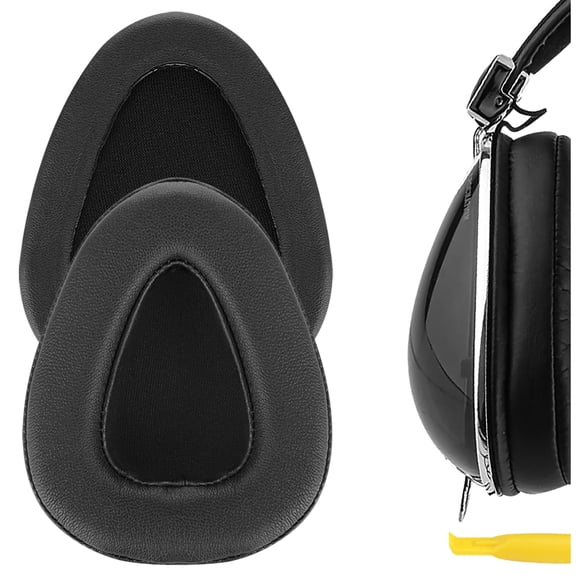 Geekria QuickFit Replacement Ear Pads for Skullcandy Aviator, Aviator 2, Aviator2.0 Headphones Ear Cushions, Headset Earpads, Ear Cups Cover Repair Parts (Black)