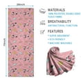 thumbnail image 2 of Pink Cow Love Pattern Hot Yoga Mat Towel Non Slip for Hot Yoga - Quick-Drying Yoga Mat Cover with 4 Corner Pockets with Travel Bag - Hot Yoga Towel Non Slip 74"x26", 2 of 6