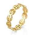 thumbnail image 1 of 1 Pcs Titanium Steel Chain Fashion Minimalist And Atmospheric Womens Ring Polishing Ring, 1 of 8
