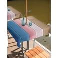 thumbnail image 2 of Square Outdoor Tablecloth with Umbrella Hole Blue Pink Brown Ombre Outside Table Cloth Waterproof Patio Table Cover Vintage Farmhouse Wooden Zipper Tablecloths for Picnic Party Camping 54x54 Inch, 2 of 8
