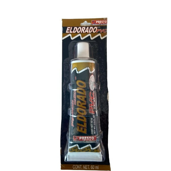 Pegamento Pvc El Dorado Presto Tuberia Sanitaria - Tubo 60 Ml PRESTO DORADO