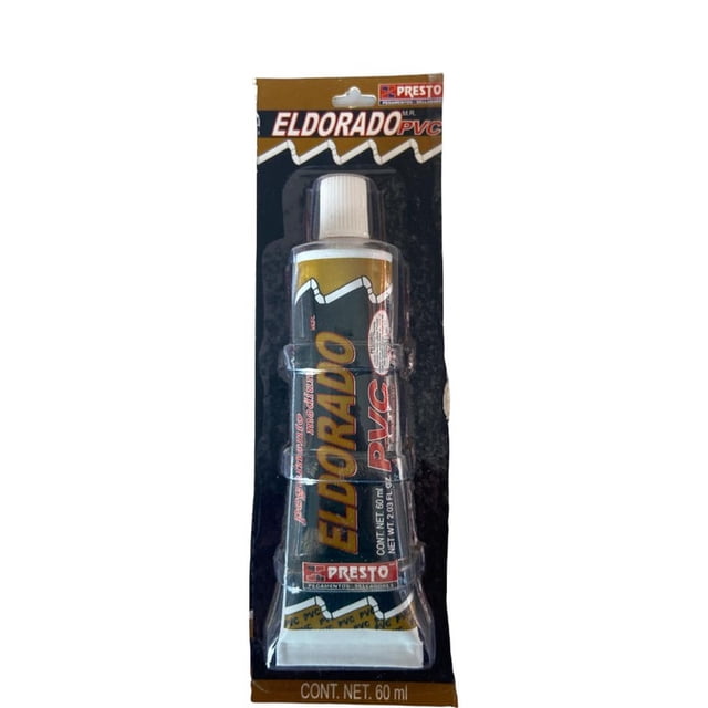 Pegamento Pvc El Dorado Presto Tuberia Sanitaria - Tubo 60 Ml PRESTO DORADO