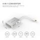 thumbnail image 5 of Adaptador Hub Belin Link TC 4IN1 USB C a HDMI VGA DVI USB 3.0 4K compatible con Thunderbolt 3, 5 of 5