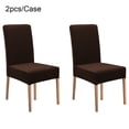 thumbnail image 4 of Justharion 1/2/3 2piece Machine Washable Chair Cover For Effortless Cleaning Skin-friendly Brown 2 pcs 1 Pc, 4 of 6