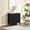 Black#7, variant on Living Room Cabinets A high arched storage cabinet with a lamp, a modern retro-style wooden storage cabinet with adjustable glass partitions, suitable for use as a multi-functional cabinet in kitchen
