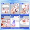 thumbnail image 3 of Professional Electric Nail Clipper with LED Light, 2-Speed Automatic Nail Trimmer for Adults & Seniors, Includes Nail Storage & Polisher, USB Rechargeable, 3 of 14