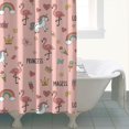 thumbnail image 4 of Pink Unicorn Flamingo Pattern Shower Curtain 84"x72" ,Bathroom Decorative Shower Curtains Set with 12 Hooks,Modern Waterproof Washable Shower Curtain, 4 of 6