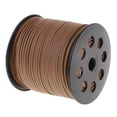 thumbnail image 1 of Rongfmy Korean PU Leather String Rope Flat Cord Thread 2.6mm - Light Brown, 1 of 7