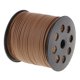 thumbnail image 1 of Joyería de Cuero de Cordón de Gamuza Sintética de 2.6 Mm Que Hace Rebordear Marrón claro Zulema Cordón plano de PU de Corea, 1 of 7