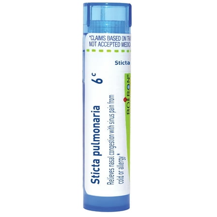 Boiron Sticta Pulmonaria 6C Homeopathic Single Medicine For Cough, Cold & Flu 80 Pellet