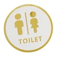thumbnail image 4 of Letrero de baño de 20 cm, acrílico, para pared, puerta, decoración Estilo C, 4 of 9