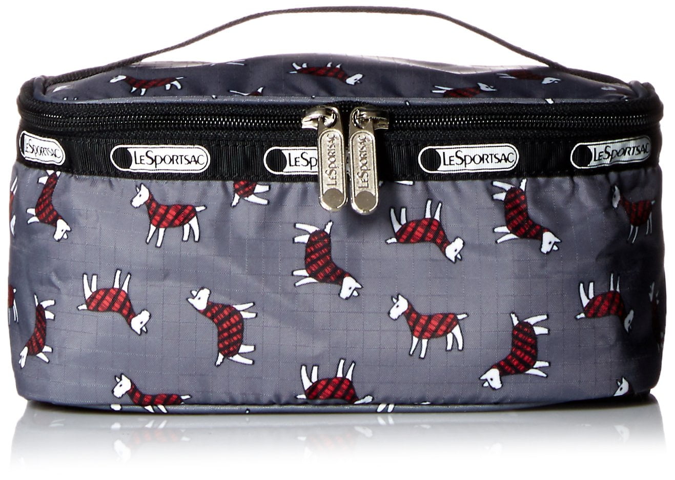 LeSportsac Rectangular Train Case Bag (Terrier Toss)