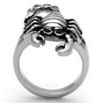 thumbnail image 3 of Luxe Jewelry Designs Women's Stainless Steel Scorpion Shaped Ring with Black Jet Crystals - Size 6, 3 of 4
