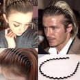 thumbnail image 3 of 8 bandas de metal para el cabello para hombres y mujeres, diademas onduladas unisex para el cabello, accesorios para la cabeza de moda para deportes de primavera, 3 of 10