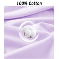 thumbnail image 3 of ANLIQI 100% Cotton Pajamas for Women Short Sleeve Sleepwear & Pants 2 Piece Pjs Loungewear Pj Set with Pocket S-XXL(Light Purple,M), 3 of 7