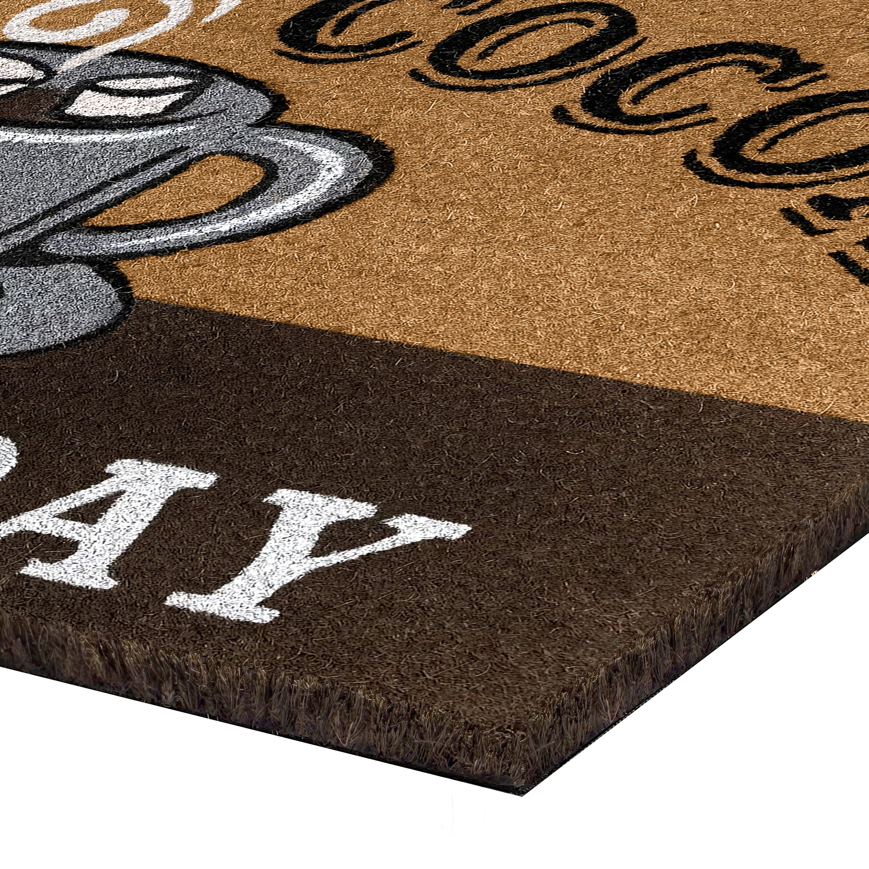 Achim Printed Coir Holiday Doormat 18" x 30" - Hot Cocoa