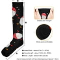 thumbnail image 3 of GZHJMY Christmas Compression Socks, Women Men Long Stocking (20-30mmHg), Travel Knee High Stockings for Athletic Sports,Running,Cycling,Nursing, 3 of 7