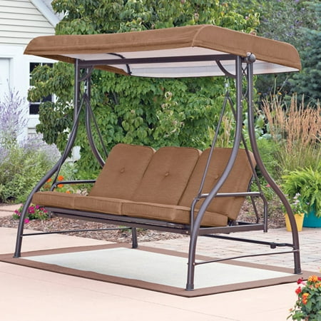 Mainstays Lawson Ridge Converting Outdoor Swing/Hammock, Brown Mainstays Lawson Ridge Converting Outdoor Swing/Hammock, Brown, Seats 3 - Mainstays Lawson Ridge Converting Outdoor Swing/Hammock, Brown