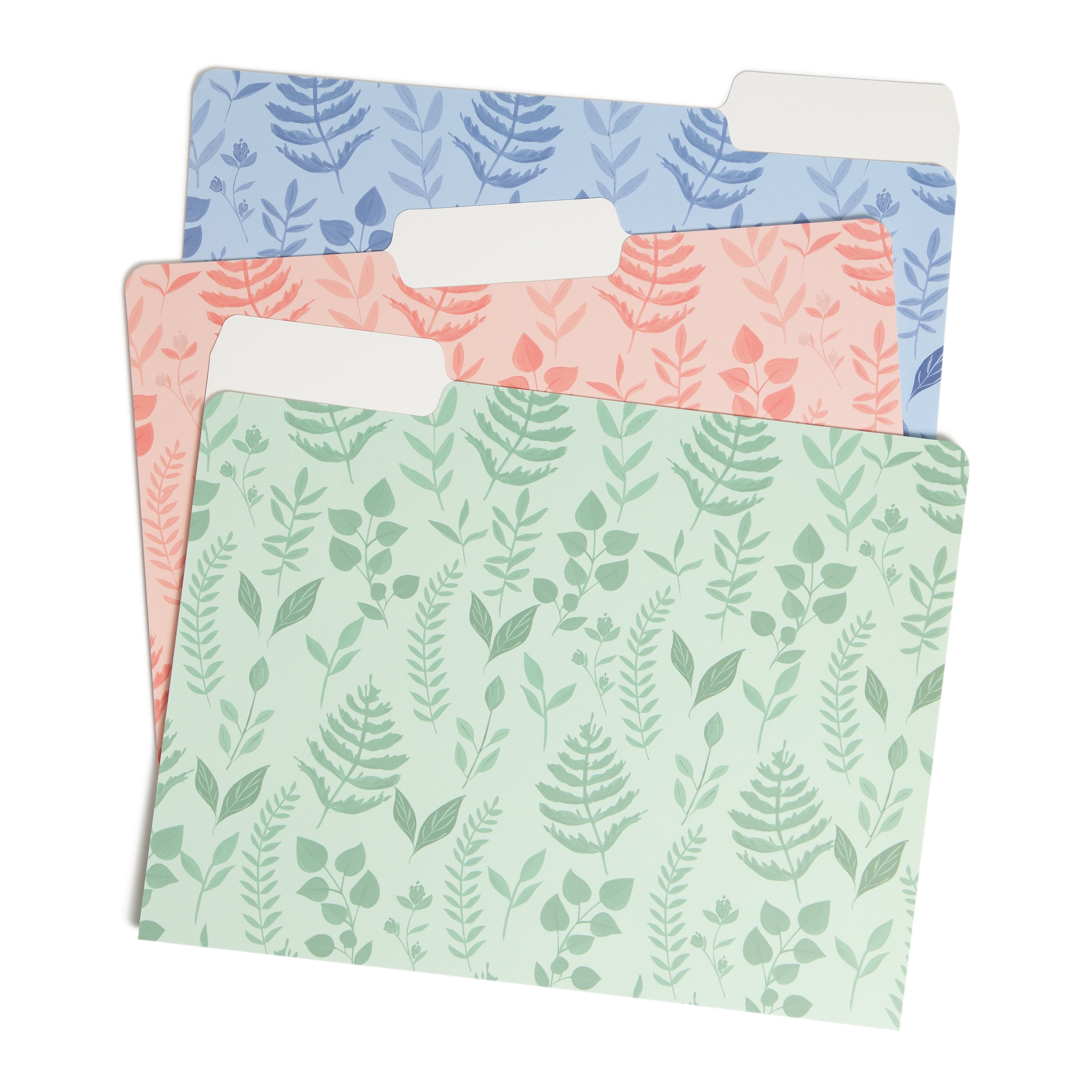 U Brands 6 Count Meadow Flowers File Folders with Tabs, 5658U