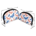 thumbnail image 2 of YFYANG 2 Piece Women's Portable Makeup Bags, Cute Butterfly Doodle Clutch Travel Toilet Bags Cosmetic Organizer, 2 of 7