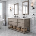 thumbnail image 3 of Water Creation Oakman 72" Double Sink Vanity with Orb Faucets in Gray Oak, 3 of 6