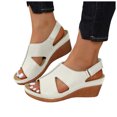 thumbnail image 1 of Sandales Compensées pour Femmes 2025 avec Sangle Arrière Réglable Sandales Orthopédiques Confortables pour l'Été, 1 of 8