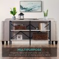 thumbnail image 5 of Best Choice Products 55in Rustic 3-Tier Console Table for Living Room, Entry w/ Non-Scratch Feet - Gray, 5 of 8