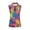 Colorful Leaf Design, variant on Whosucclay Music notes Sleeveless Workout Shirts for Ladies Breathable Half Zip Dry-Fit Womens Golf Shirt XS - 2XL