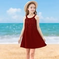 thumbnail image 2 of ShomPort Sleeveless Skirts for Girls Wide Strap Knee Length Tank Sundress Spring Summer Breathable Sequins Dresses, 2 of 8