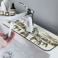 thumbnail image 7 of Xecao Horses Grazing On Meadow for Kitchen Sink Splash Guard Faucet Mat , Faucet Guard & Draining mat, (15" X 5.5" ), 7 of 7