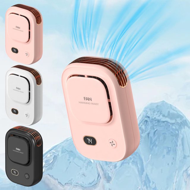 Fiudx Ventiladores Que Soplan Aire Frío Nuevo Ventilador Cervical Perezoso Sin Aspas Con Carga Usb Mini Ventilador Pequeño Colgante De Cintura Sin Aspas Para Colgar En El Viento