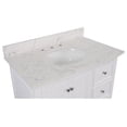 thumbnail image 7 of Bella 36" Bathroom Vanity with White Cabinet and Engineered Marble Top, 7 of 7