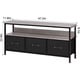 thumbnail image 3 of 47.2-pulgada gris mesa de TV con 3 cajones para 55, 50, 43-pulgada tvs, ideal para para dormitorio y sala de estar, TV consola entertainment stand, 3 of 5