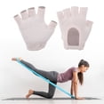 thumbnail image 4 of Unique Bargains Yoga Gloves Fingerless Pilates Gloves One Size Pink, 4 of 5
