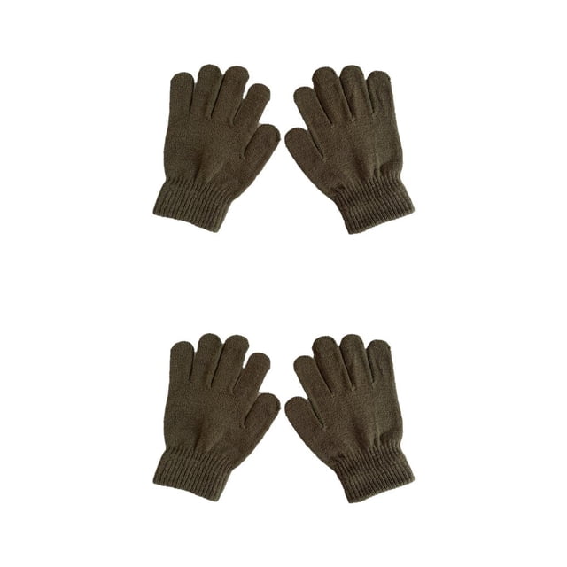 Sonducket 1 par de guantes para niños, accesorio de ropa de estilo Simple, cubiertas de mano cómodas para exteriores, guante para niños Ejercito verde 2Conjunto